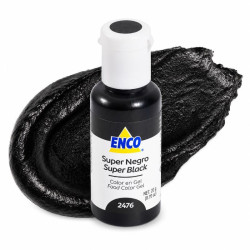 Colorante en Gel Super Negro 20 gramos ENCO 2476/1208