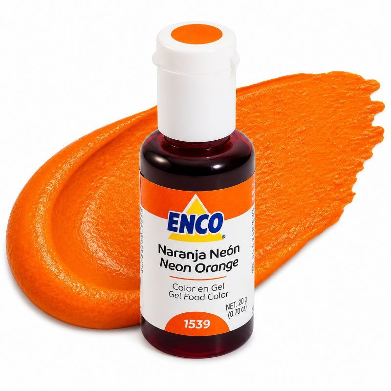 Colorante en Gel Naranja Neon 20 gramos ENCO 1539/1226
