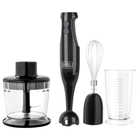 Licuadora de Inmersion 3 en 1 200 W Negra BLACK DECKER HB2800B