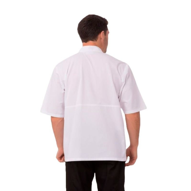 Gabacha para Chef Montreal Talla (L) de Color Blanco CHEF WORKS JLCV-WHT-L