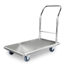 Carretilla de Acero Inoxidable de 33 x 21 x 35 Pulgadas QUANTUM PRO TR-33