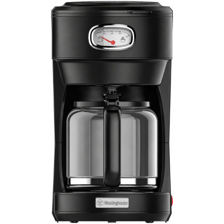 Coffee Maker 10 Tazas Negro con Sistema Antigoteo WESTINGHOUSE WKCMR621BK