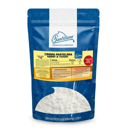 Crema Pastelera Santillana en Saco de 1 Kilo SIN ASIGNAR 400709