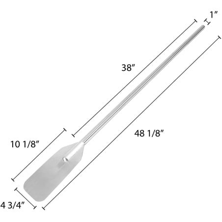 Paleta Mezcladora de Acero Inoxidable de 48 Pulgadas de Largo. THUNDER SLMP048
