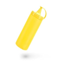 Botella de Salsas de Color Amarillo de 390 Mililitros MASTER CHEF 6122-YE