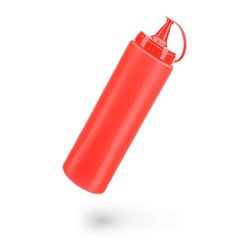 Botella de Salsa de Color Rojo de 460 Mililitros MASTER CHEF 6123-RE