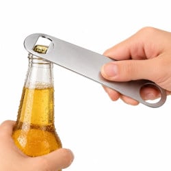 Abridor para Botellas Plano de Acero Inoxidable de 18 Centimetros KING METAL OPN22 2