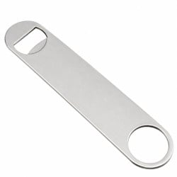 Abridor para Botellas Plano de Acero Inoxidable de 18 Centimetros KING METAL OPN22