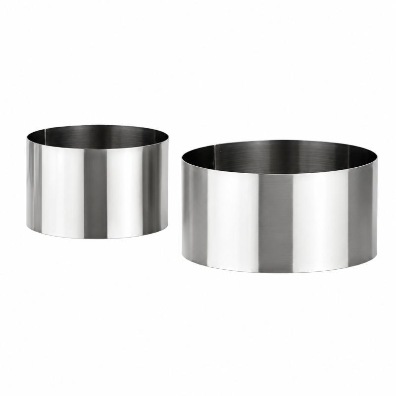Aro Redondo de Acero Inoxidable para Emplatar, Set de 2 Unidades TESCOMA 428720