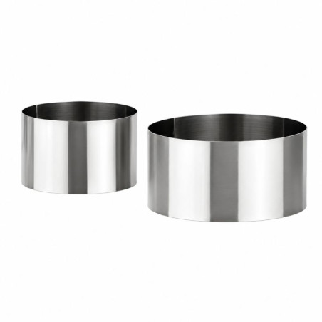 Aro Redondo de Acero Inoxidable para Emplatar, Set de 2 Unidades TESCOMA 428720