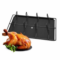 Bandeja Antiadherente de Acero Inoxidable para Asar 8 Pollos UNOX GRP825 2