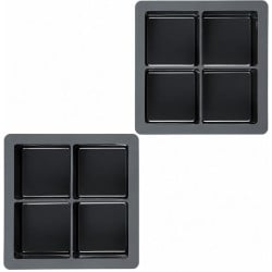Bandeja Elements de Cubos de Hielo XL Gris Carbon TOVOLO 61-30695 2