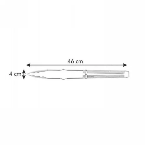 Pinza para BBQ de Acero Inoxidable con Mango de Madera de 46  Centimetros TESCOMA 707412