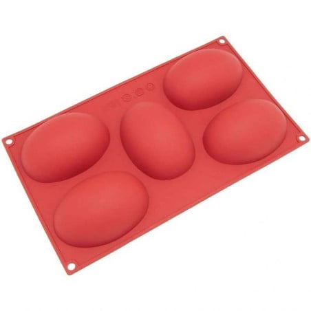 Molde de Silicon Huevos Grandes de 5 Cavidades MASTER CHEF B01-RMSM-012