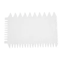 Rasqueta Plastica con 4 Estilos de Puntas, Color Blanco MASTER CHEF 0760878