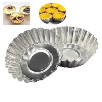 Molde de Aluminio para Tartaleta de 3 x 1.5 Pulgadas, Set de 4 Unidades MASTER CHEF 0760874