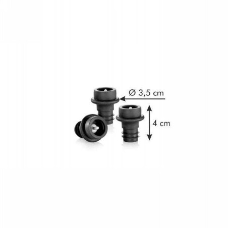 Tapones para Bomba al Vacio para Vino, Set de 3 Unidades TESCOMA 695431