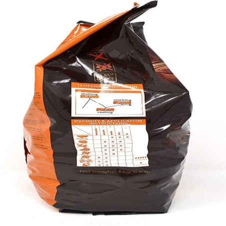 Botones de Cobertura de Chocolate con Leche Belga, 1000 Gramos PURATOS 4011245