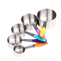 Taza para Medir de Acero Inoxidable, Set de 5 Unidades MASTER CHEF B0050803