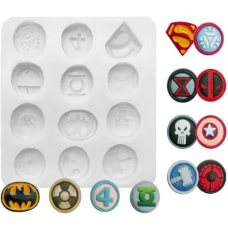 Molde de Silicon de Superheroes  MASTER CHEF 0760257