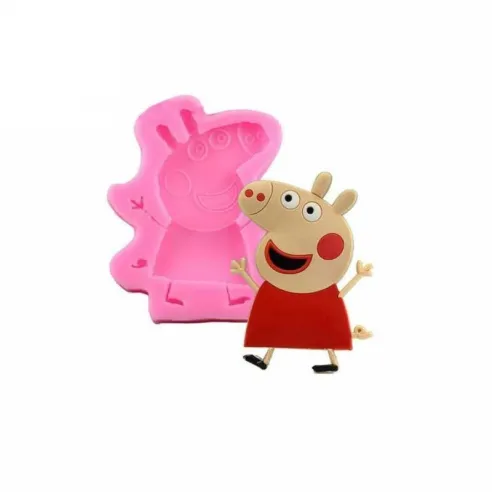 Molde de Silicon para Fondant Figura de Peppa Pig de 7 x 8 Centimetros MASTER CHEF 0760233
