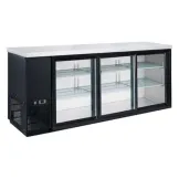 Refrigerador para Bar 3 Puertas de Vidrio 72 Pulgadas U-STAR UBB-24-72G-HC