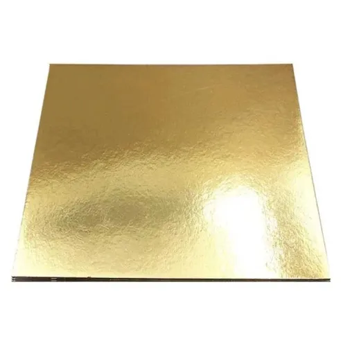 Base de Carton Cuadrada de 10 Pulgadas de Color Dorado MASTER CHEF 0760734
