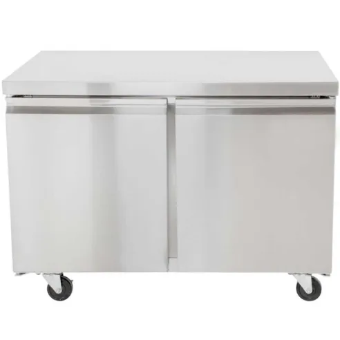 Mesa Undercounter Refrigerada 2 Puertas de Acero Inoxidable 48 Pulgadas U-STAR UUC-48R-E-HC