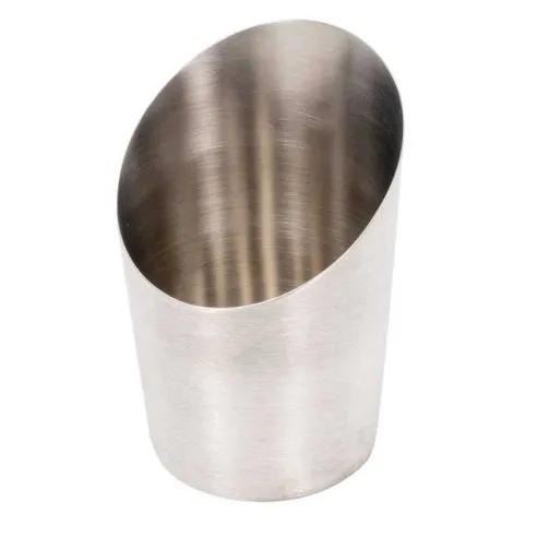 Balde de Frituras Conico Satin de Acero Inoxidable de 8.5 x 8.5 Centimetros KING METAL FF85STP