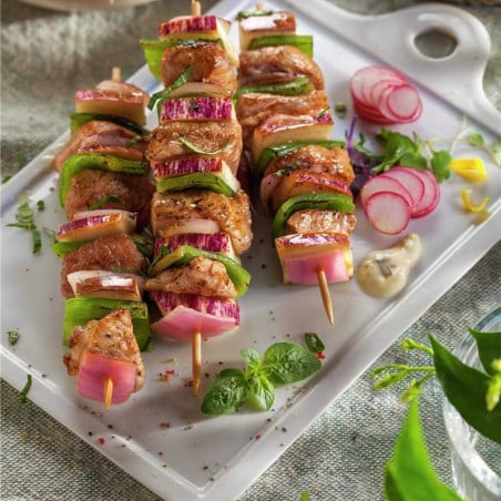 Pincho de Acero Inoxidable Ovalado de 14 Pulgadas KING METAL SK014