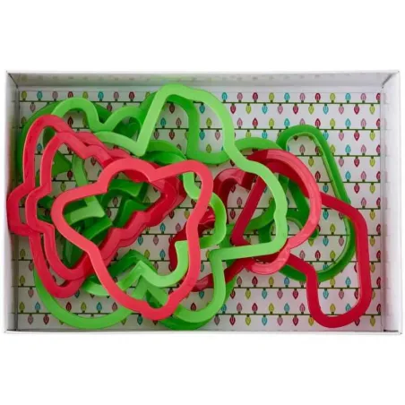 cortador de galletas navidenas, set de 10 piezas navideno 2304-3956
