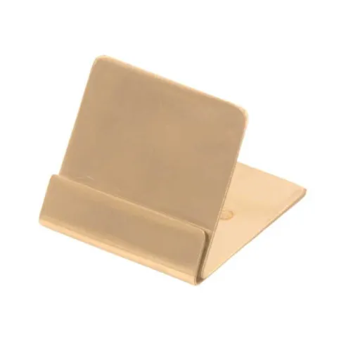 Porta Numero Inclinado de Acero Inoxidable de Color Dorado de 1.5 Pulgadas KING METAL MCHSQ03PVDG