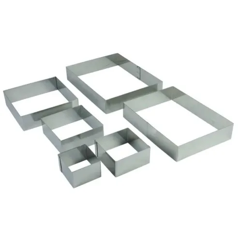 Aro Cuadrado de Acero Inoxidable de  4-3/4 x 4-3/4 x 1-3/8 Pulgadas  KING METAL CRSQ1235P