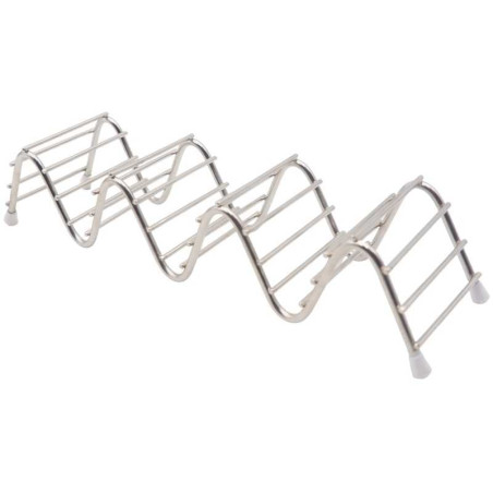 Rack para Taco de Acero Inoxidable con Divisiones de Alambre de 3  & 4 Divisiones KING METAL TRW3