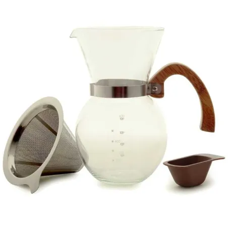 Cafetera de Vidrio con Filtro de Acero Inoxidable de 22 Onzas  NORPRO 5588